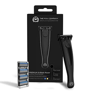 The Man Company Shave and Save (Jet Black) – 1 Razor + 4 Blades Cartridges