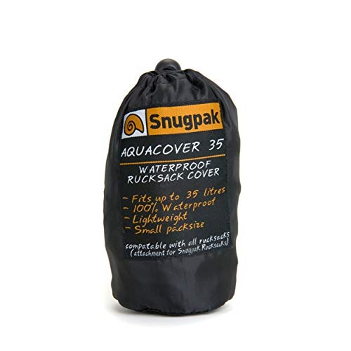 Snugpak Aquacover, Backpack and Rucksack Waterproof Rain Cover, 35 Liter, Desert Tan