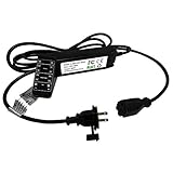 Bulbstring 360W Light Dimmer Plug in - AC Weatherproof Cord Dimmer Switch for Outdoor LED Lamp, 50ft Range Remote Control Timer Controller, Plug-in 3 Prong Outlet with 9.8ft Extension Cord