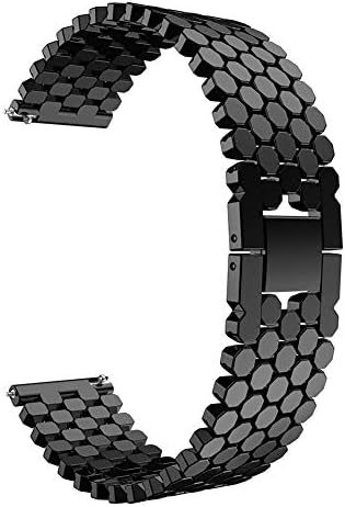 Fish Scales Alloy Watch Band Wrist Bracelet Strap Bangle Replacement for Samsung Galaxy Watch 46mm