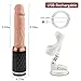 Realistic Dildo Sex Machine Telescopic Remote Control Suction Cup Vibrator Clitoris Vagina G-spot Stimulator, Treediride 7 Telescopic & 7 Vibrating Modes USB Rechargeable Skin-Friendly Adult Toys
