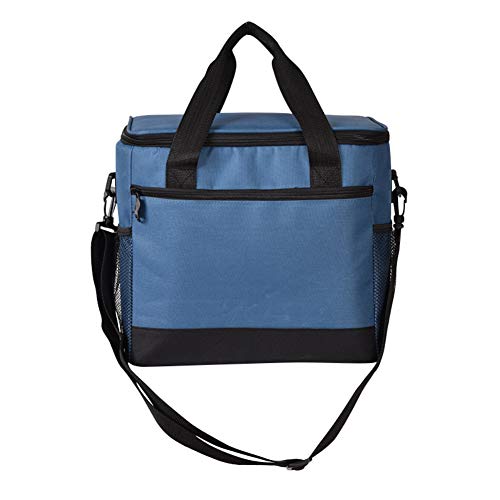 Wingbind Large Family Cool Bags Insulated Waterproof Food Carrying Cooler Bag Portable Shoulder Strap Drinks Carrier BBQ Camping Picnic,Blue 17L