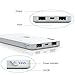 Marvotek Portable Charger Phone Charger Power Bank 10,000mAh Battery Pack External Battery Fast Charging Two Output Ports Travel Battery White