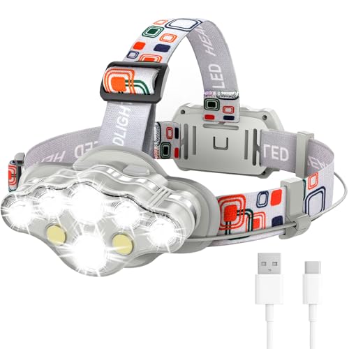 MIOISY 8 Led Headlamp Rechargeable