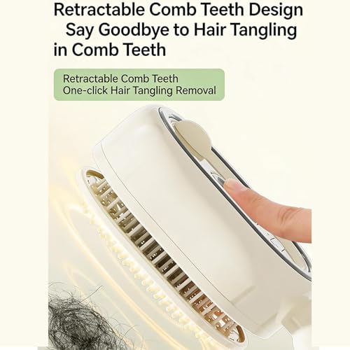 Electric Steam Brush for Hair, Detangling Steam Brushes with Oil, 2-in-1 Misting Hair Brush with Water Spray, Reduce Frizz, Nourishes Hairs, Anti-Static