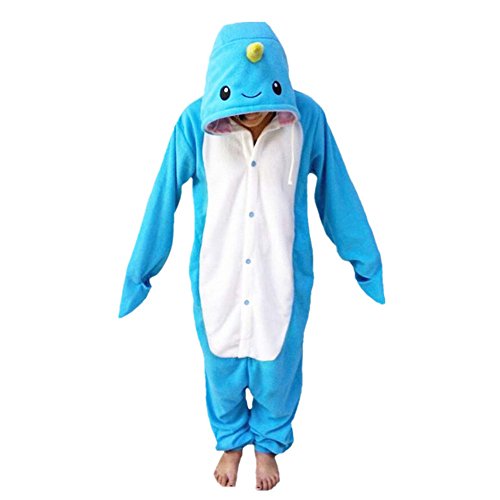 WOTOGOLD Animal Cosplay Costume Narwhal Adult Pajamas (S)