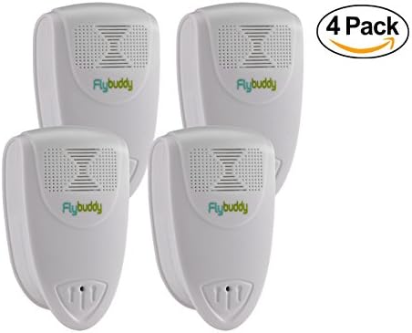 [Flybuddy] Ultrasonic Pest Repeller - Repellent for Mice, Mouse, Rats, Roaches, Spiders, Mosquitoes, Rodents, Ants and Other Insects (4 in Pack)