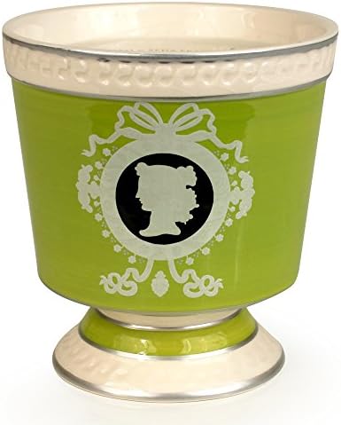 Seda France Cameo Ceramic 2-Wick Candle, Patina, 16 Ounce