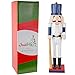 Ornativity Christmas Baseball Player Nutcracker - Baseball Player Figure with White Pin Stripe Uniform and Bat Xmas Sports Holiday Decor Nutcracker 15