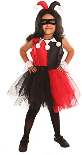 DisiaoHarley Clown Costume for Girl Fancy Ball Christmas Party Halloween Suits Cosplay
