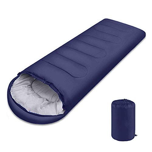 Beauenty 180CM bag length, cap is 30CM long Outdoor Camping Summer Camping Sleeping Bag Lunch 200g Envelope Hooded Sleeping Bag