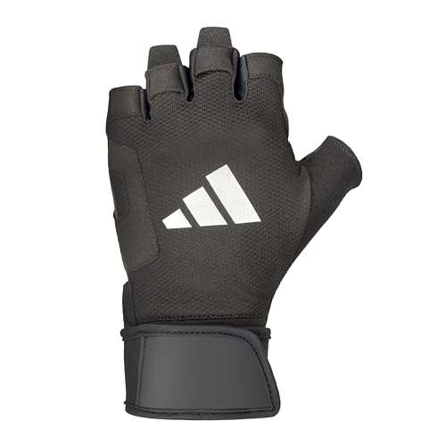 adidas Strength Training & Weightlifting Gloves, Fingerless Aeroready Workout Gloves - view 3