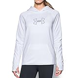 Under Armour Women's Storm UA Logo Hoodie, White/Faded Ink, Medium