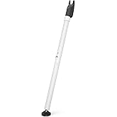 Sliding Glass Door Security Bar, Patio Door Barricade Security Bar, Apartment BarSliding Door Security Bar, Door Jammer, White, 1 Pack