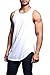Victorious Solid Color Long Length Curved Hem Tank Top TT47 - White - Medium - G14B