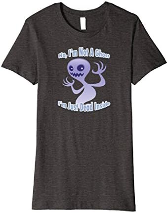 Womens No, I'm Not A Ghost I'm Just Dead Inside Pastel Goth T Shirt Medium Dark Heather
