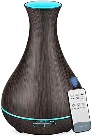 400ml air diffuser electric Aroma Essential Oil Diffuser Ultrasonic Air Humidifier Wood Remote Control Mistmaker for home