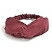 DRESHOW 10 Pack Boho Headbands for Women Girls Elastic Back Criss Cross Hair Band Twisted Head Wrap Solid Hair Accessories