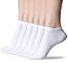 No Show Low Cut Socks for Women,6 Pairs Cotton Breathable Comfort Invisible Casual Althletic Black White Socks for Women by Sioncy (White)