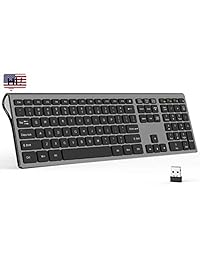 Combo de teclado y ratón inalámbricos   ratón de teclado inalámbrico delgado y delgado con teclado numérico 2,4 G con conexión estable ajustable DPI