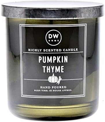 Amazon Co Jp Dw Home コンテンポラリーで豊かな香りのキャンドル パンプキンタイム 中型ジャー 蓋付き ホーム キッチン