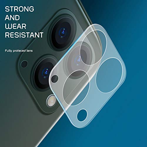 [2 Pack] Camera Lens Protector for iPhone 11 Pro/iPhone 11 Pro Max Tempered Glass Easy Install 9H Hardness HD Clear Definition Scratch Resistant Anti-Fringerprint - Thumbnail 4