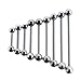 Steel Barbell Tongue Ring, Nipple, Body Piercing 12 Gauge