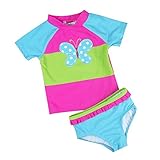 KavKas Girls Floral Printed Swimsuit Toddler Short