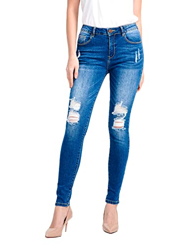 Resfeber Women's Ripped Skinny Jeans 