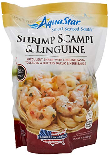 Aqua Star, Shrimp Scampi and Linguine Saute, 16 oz (Frozen)