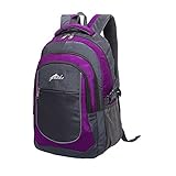 ProEtrade Waterproof For Travel Outdoor Laptop college School backpack daypack (Purple)