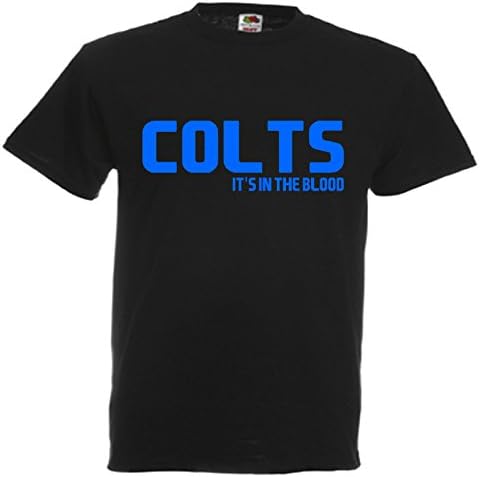 Colts It's in The Blood Indianapolis NFL American Football Gift T-Shirt idea FC Present top NF11