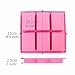 6 Cavity Soap Plain Rectangle Silicone Mold Handmade for hand soap, chocolate, cake, baking (1 pack)