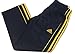 adidas Boys Athletic Pants Navy and Yellow Medium