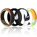 Silicone Wedding Ring Women 12 Pack, Premium Medical Grade Rubber Wedding Band Antibacterial, Hypoallergenic, Waterproof For Work Sports Gym Yoga Rubber Ring Comfortable Fit & Skin Safe - Size 5-9