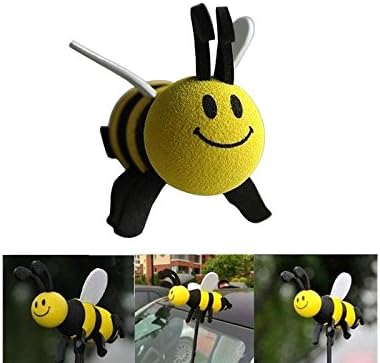 Hehing Car Antenna Toppers Lovely Smiley Honey Bumblebee Aerial Ball Antenna Topper Asian Kungfu Shop