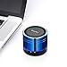 EasyAcc Mini Portable Bluetooth 4.0 Speaker with Mic, 3.5mm Aux, FM Function, Micro SD Card Support - Blue
