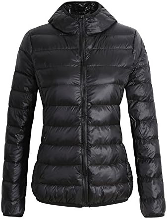 SeaFever Women's Hooded Packable Ultra Light Weight Down Jackets Winter Coats