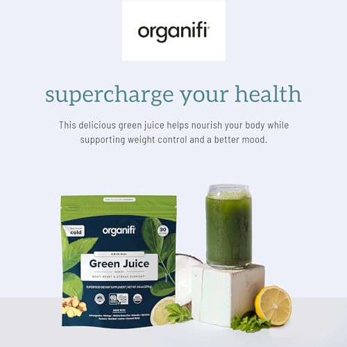 Organifi Green Juice Powder Supplement with Organic Spirulina