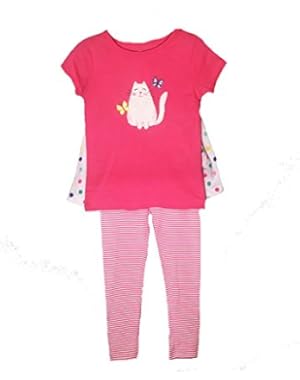 Baby Girl 3 Piece Set, Pink Shirt, Shorts Leggings