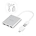 WEme Aluminum 4 Port USB 3.0 Hub With Smart Charging Port for Phone and USB OTG Converter and 5V2A Power Adapter for Samsung, LG, HTC, Motorola, Smartphone Tablet, PC, USB Wall Charger Included