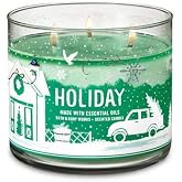 White Barn Bath & Body Works 3 Wick Candle Holiday