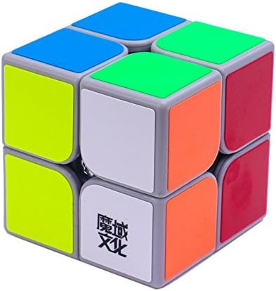 HJXDtech- Moyu Tangpo New Professional 2x2x2 Magic Cube Speed ABS smooth Sticker Cube (Grey)