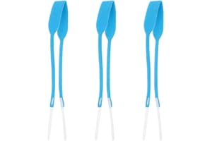 OPERITACX 3Pcs Breathable Holder Adjustable Trachea Strap with Hook Loop Closure for Adults, Sky-Blue, 22.83X1.10X0.11Inch