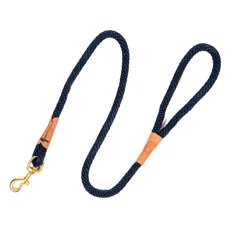 Ruff and Tumble Dog Clip Lead | Rope Dog Lead for Small Dogs/Large Dogs | Soft Woven Dog Leash with Brass Clip