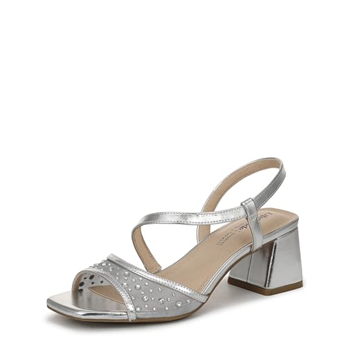LifeStride Women's Cheyenne Heeled Sandal Silver 11 M