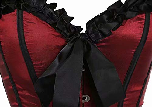 jutrisujo-Bustini-e-Corsetti-da-Donna-Vestito-del-Sexy-di-Fascino-Pizzo-Gotico-Corsetto-Bustino-Shapewear-Intimo-Modellante