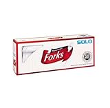 Solo Heavyweight Plastic Forks, 500 ct.