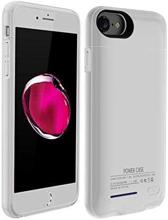 Leaber 3000mAh Battery Case For Both Iphone 7(S) and Iphone 6(S) 4.7" Portable Charger Case Slim Protective Case External Battery Rechargeable Backup Case (White)