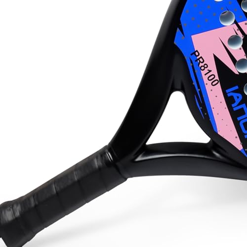 Padel Racket 100% Carbon Fiber – EVA Memory Foam Core – Lightweight Professional Performance Paddle with Carry Bag – 3 Colors With bag